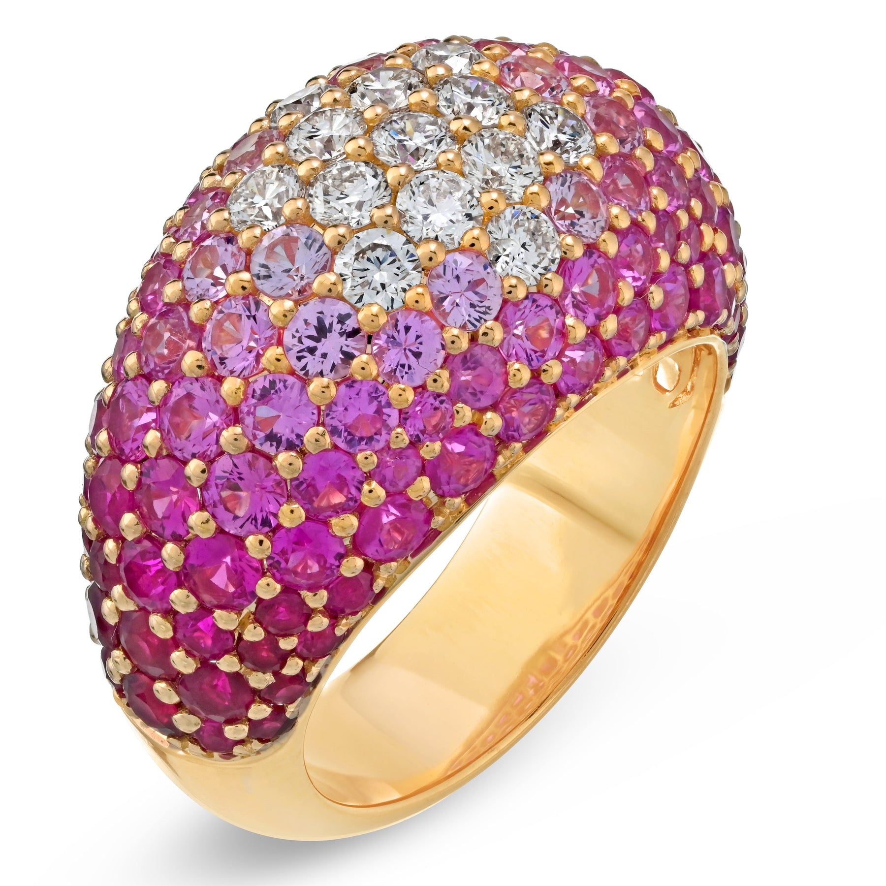 Important Unusual Domed Ring