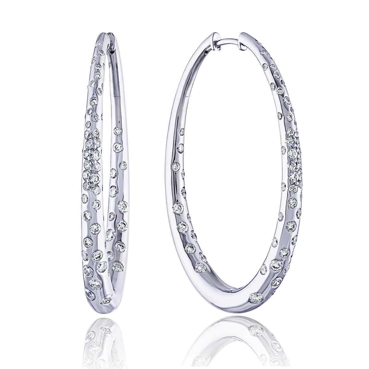 Light Fun Diamond Hoops