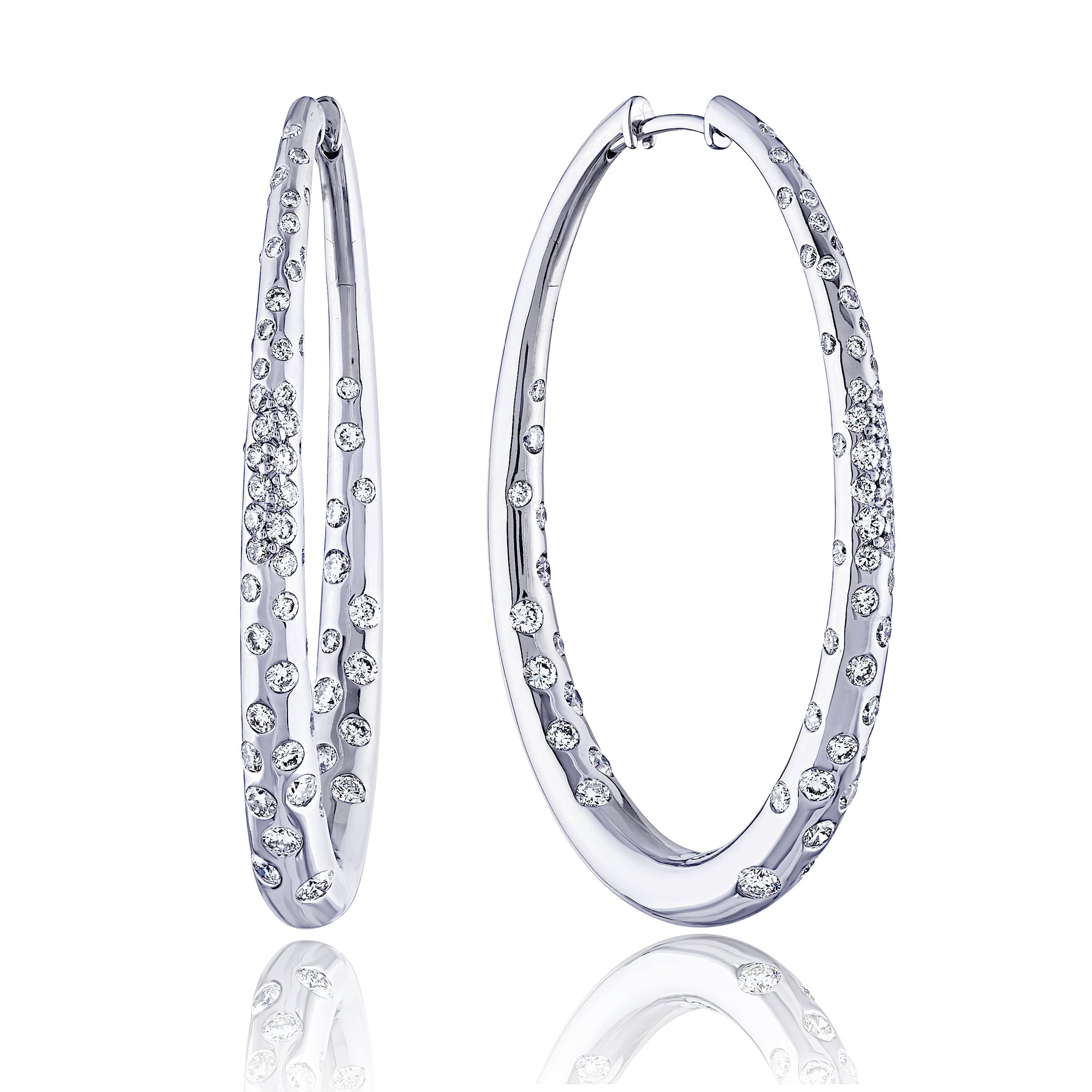 Light Fun Diamond Hoops