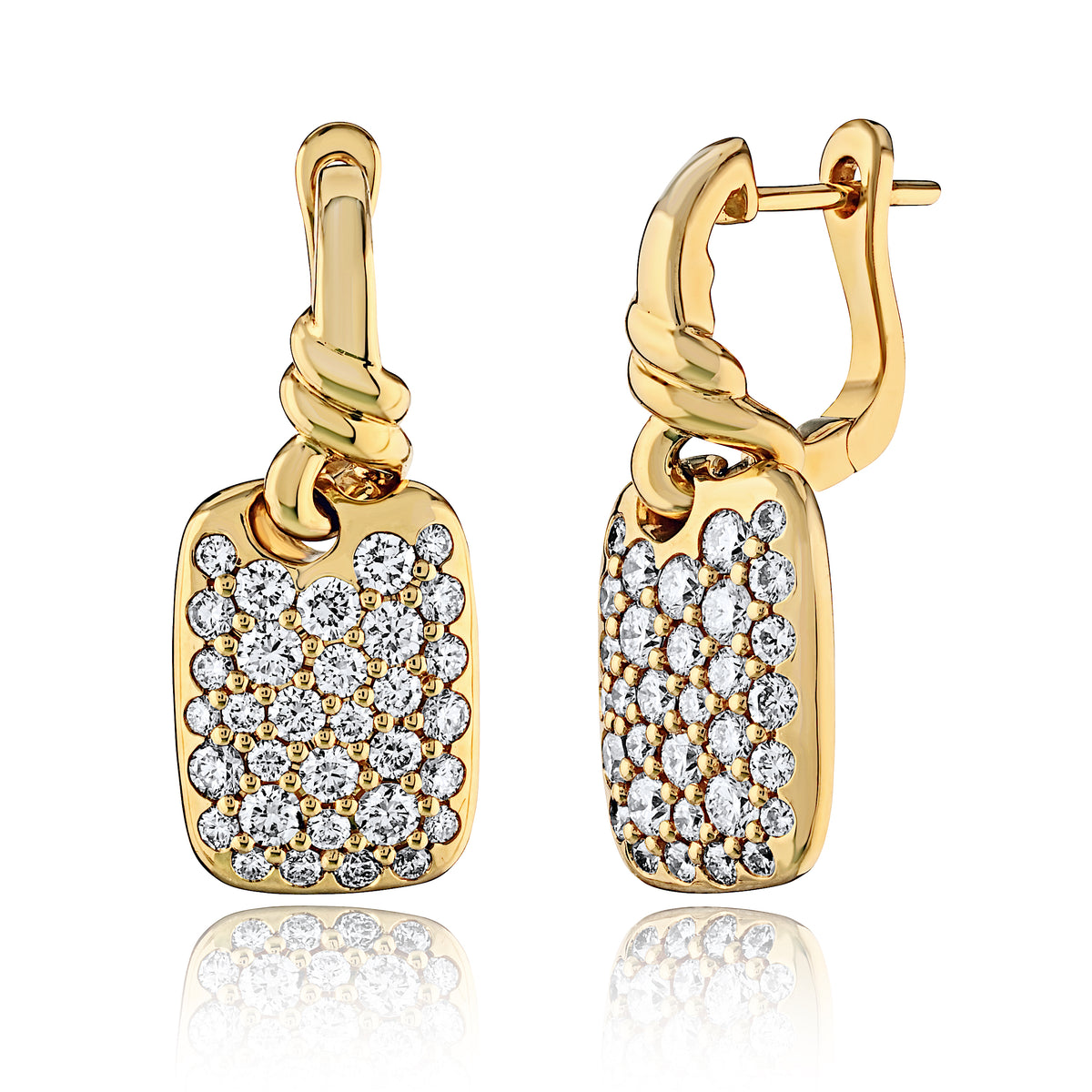 New Easy to Wear Yellow Gold Earrings