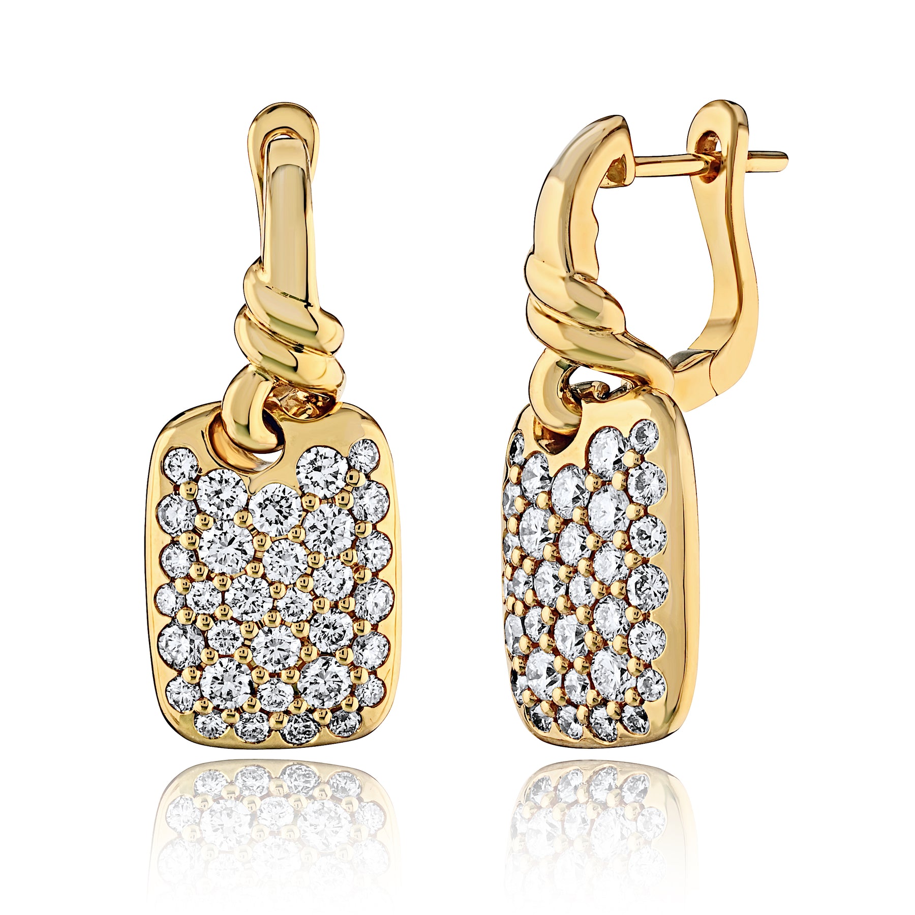 New Easy to Wear Yellow Gold Earrings