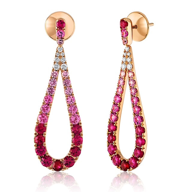 Unusual Design for Modern and Elegant Ombre' Earrings