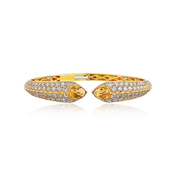 Big Love Arrows with Citrines and Diamonds