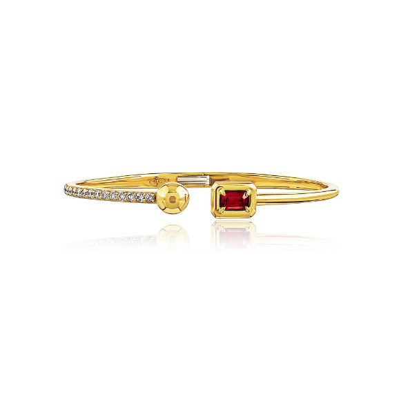 Simple and Elegant Emerald Cut Cuff