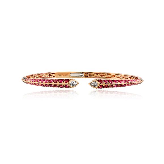 New Love Arrows 18K Pink Gold Cuff
