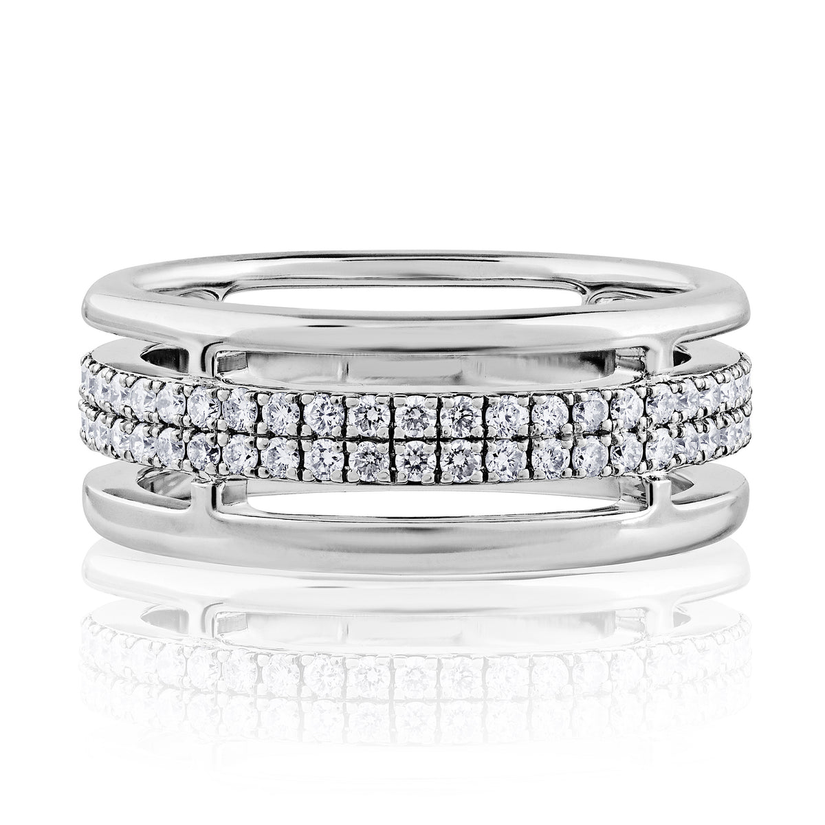 Modern design for an everyday diamond ring