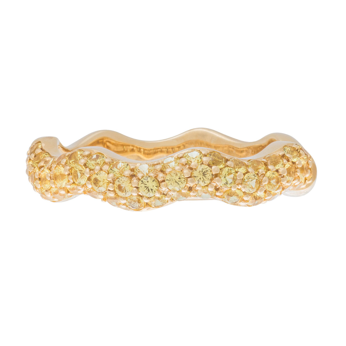 Wavy Stackable Half The Way Ring