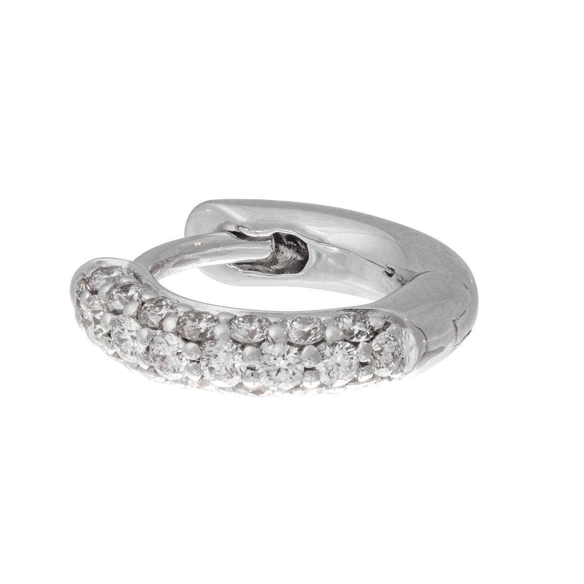 Tiny Diamond Hoops