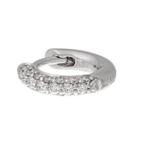 Tiny Diamond Hoops