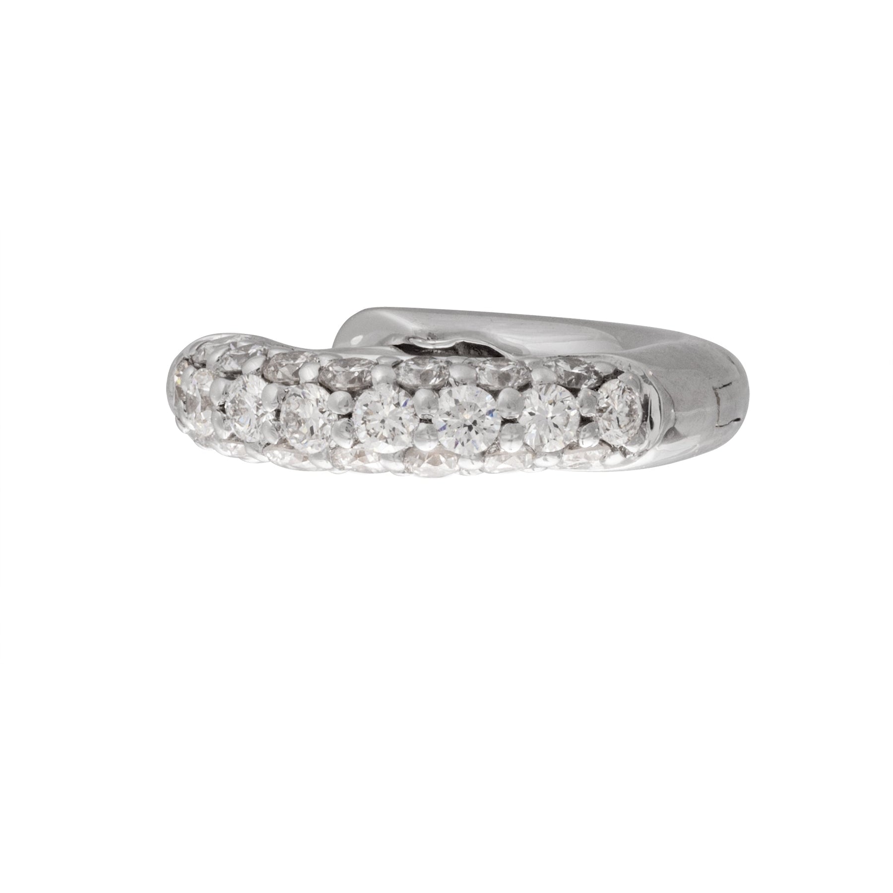 Tiny Diamond Hoops