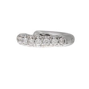 Tiny Diamond Hoops