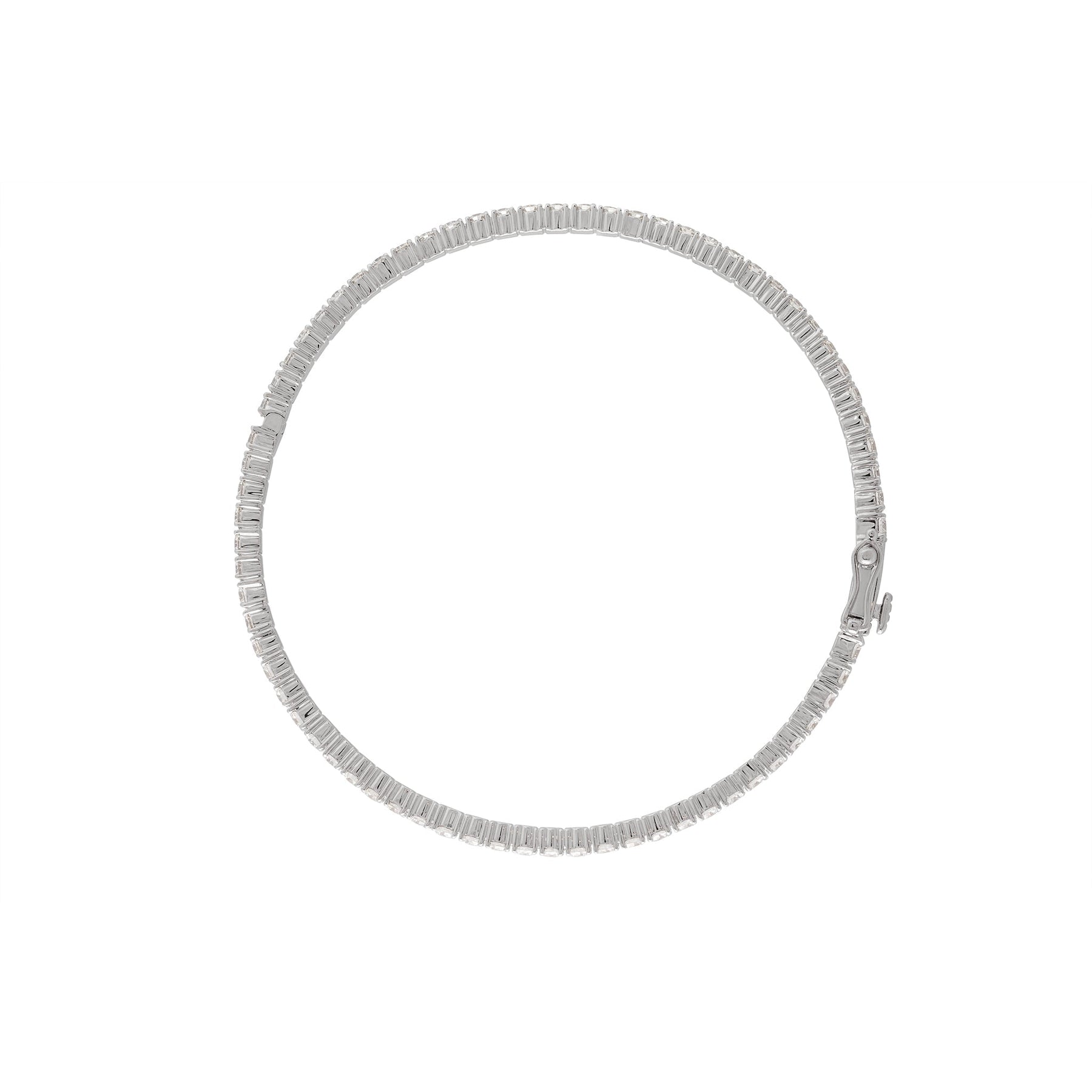 Round Shaped Diamond Bangle