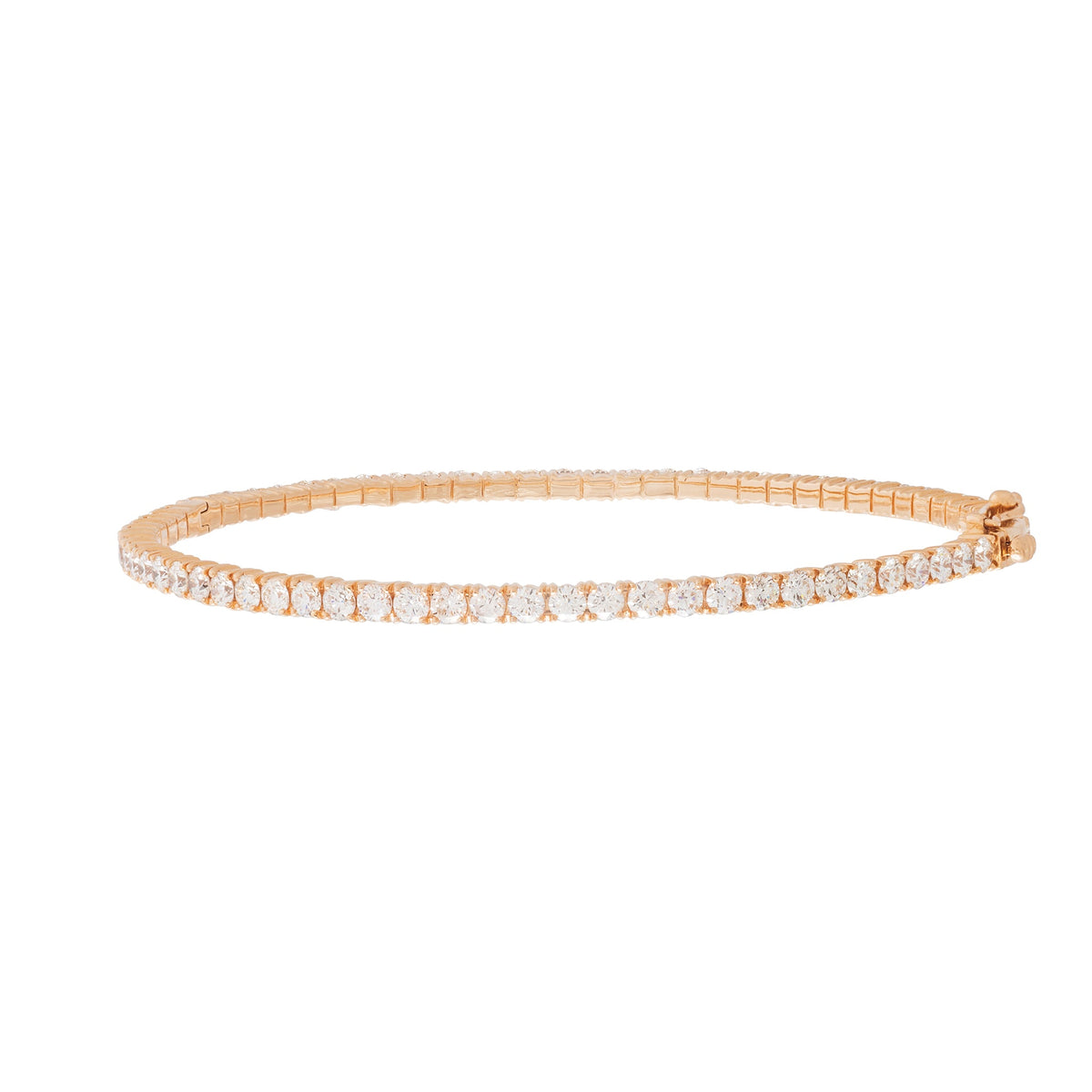 Round Shaped Diamond Bangle