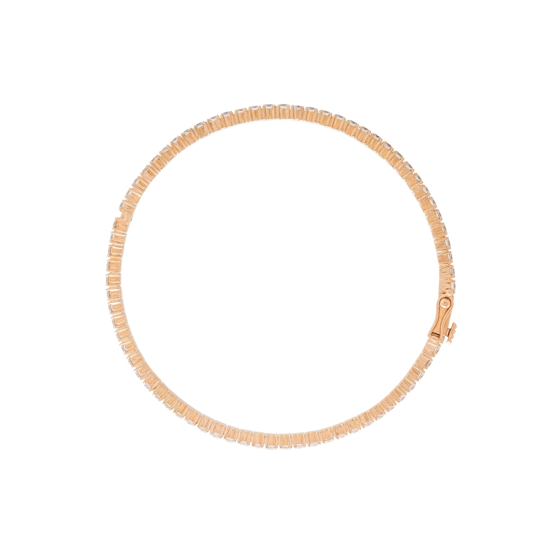 Round Shaped Diamond Bangle