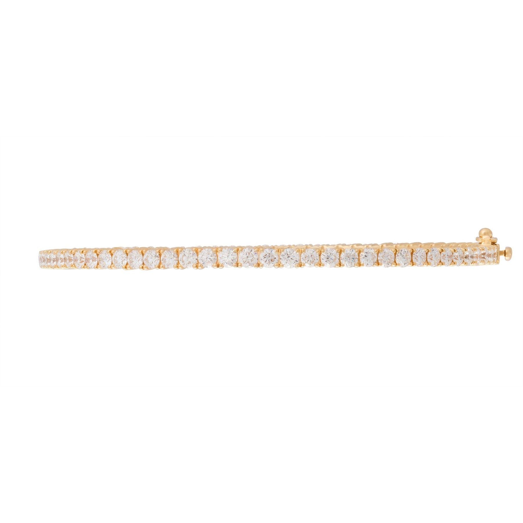 Round Shaped Diamond Bangle