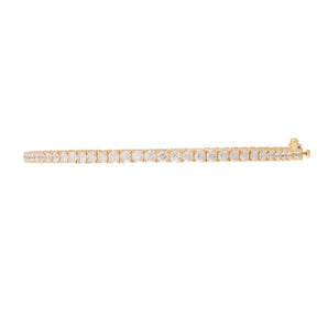Round Shaped Diamond Bangle