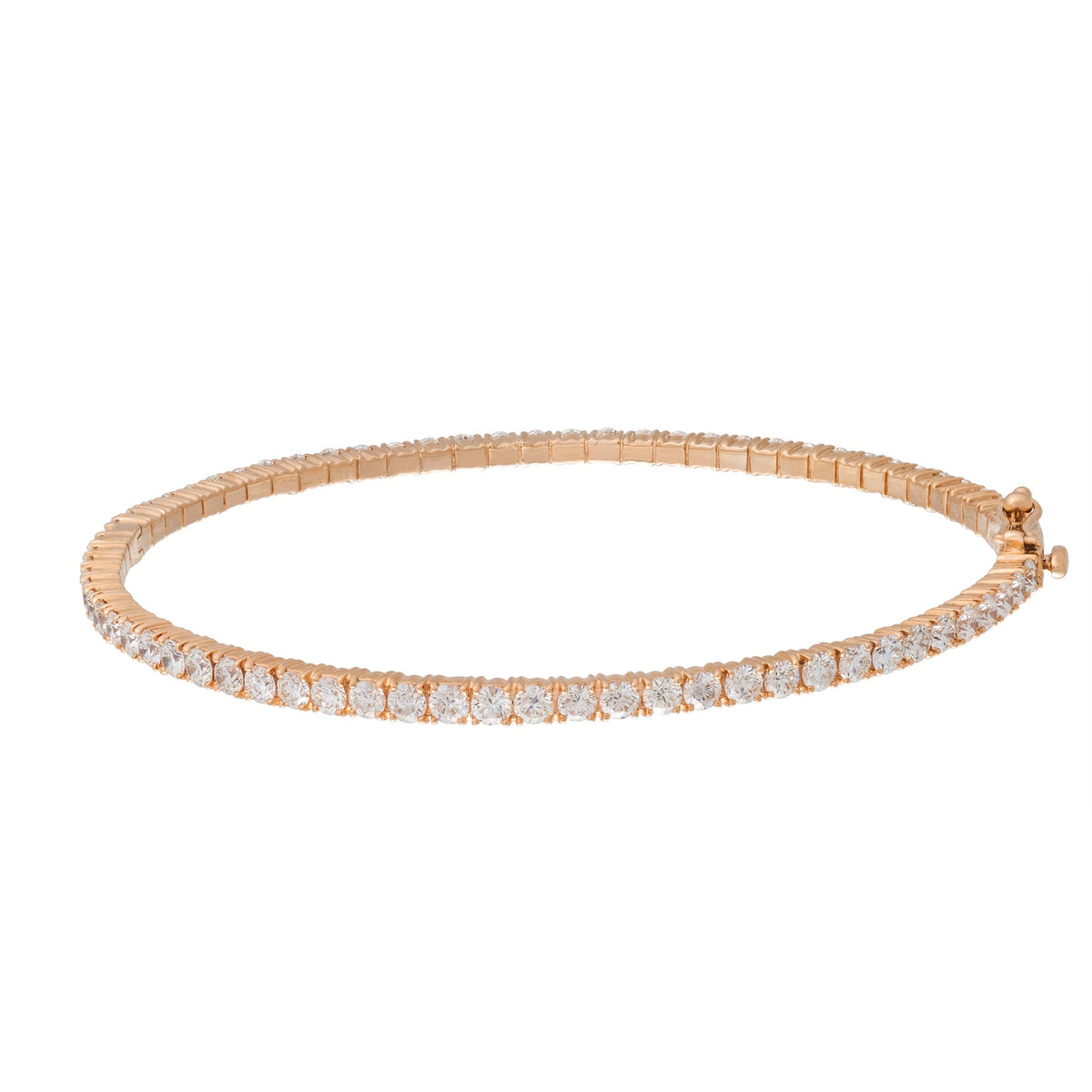 Round Shaped Diamond Bangle