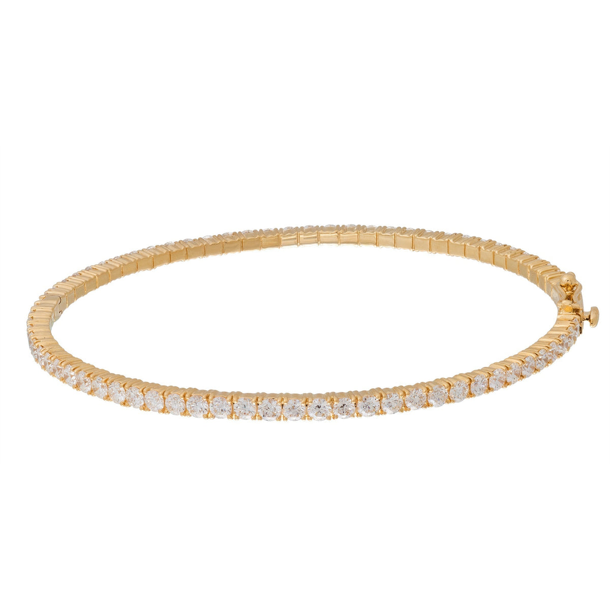 Round Shaped Diamond Bangle