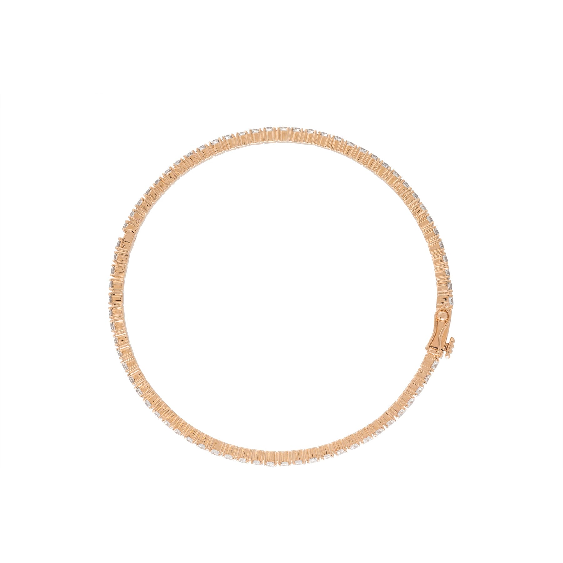 Round Shaped Diamond Bangle