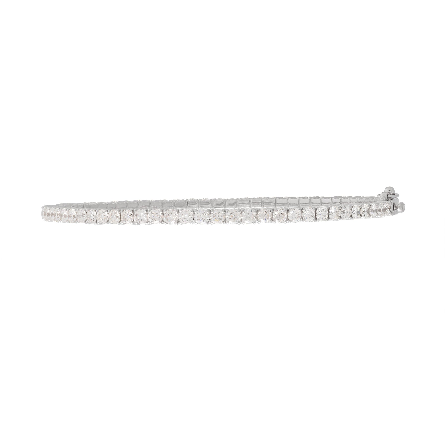 Round Shaped Diamond Bangle