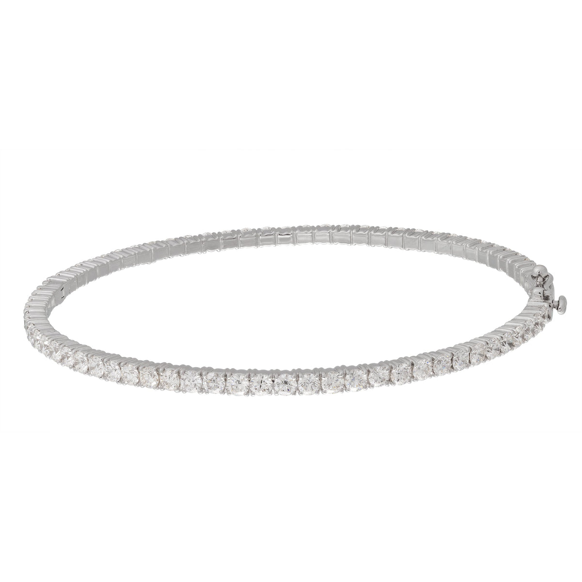 Round Shaped Diamond Bangle