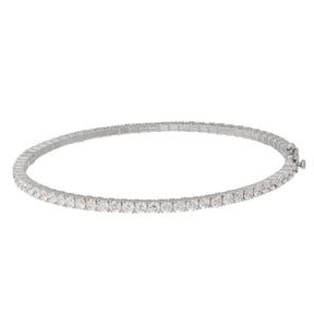 Round Shaped Diamond Bangle