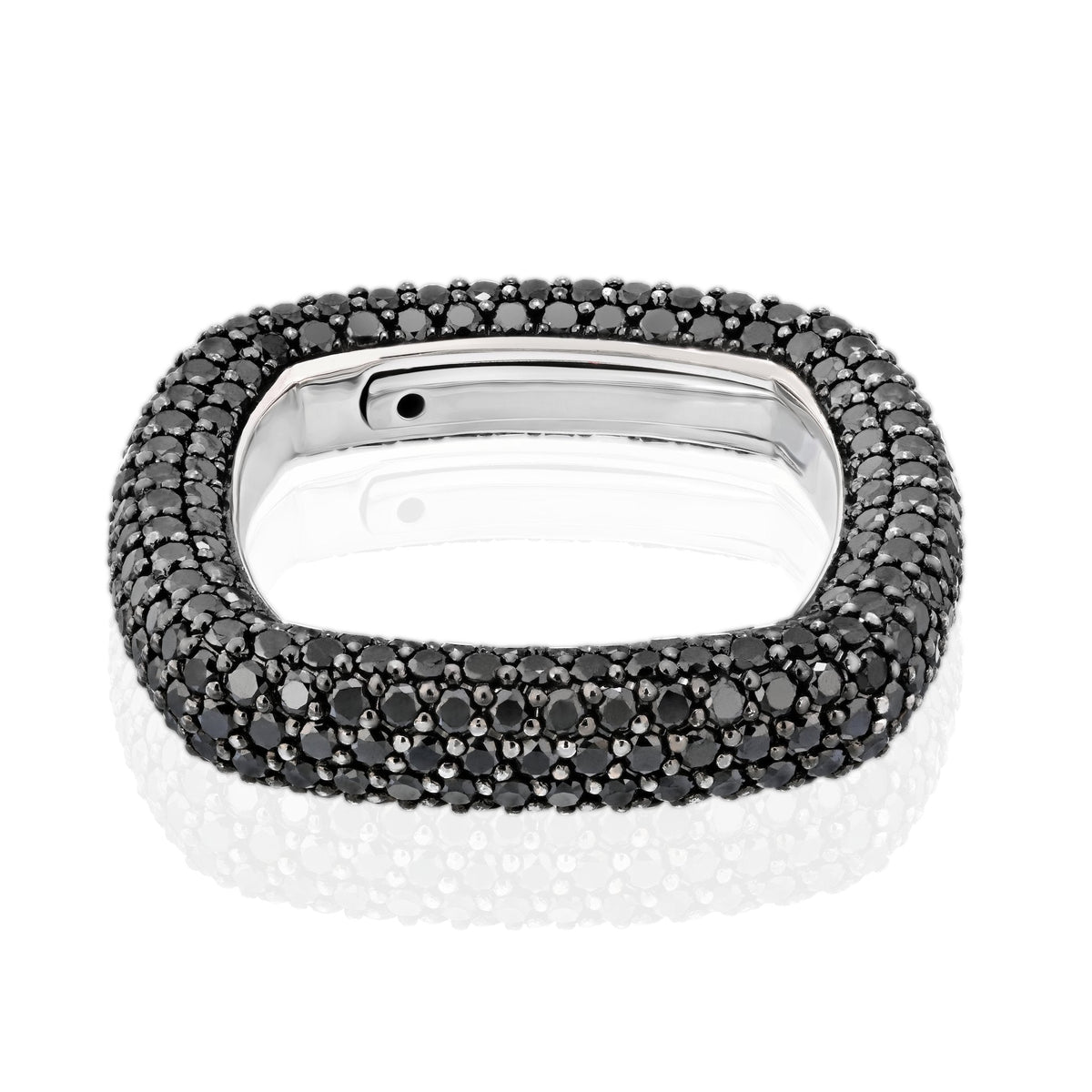 "Be Square" Elegant And Unusual Pavè Ring-Stackable