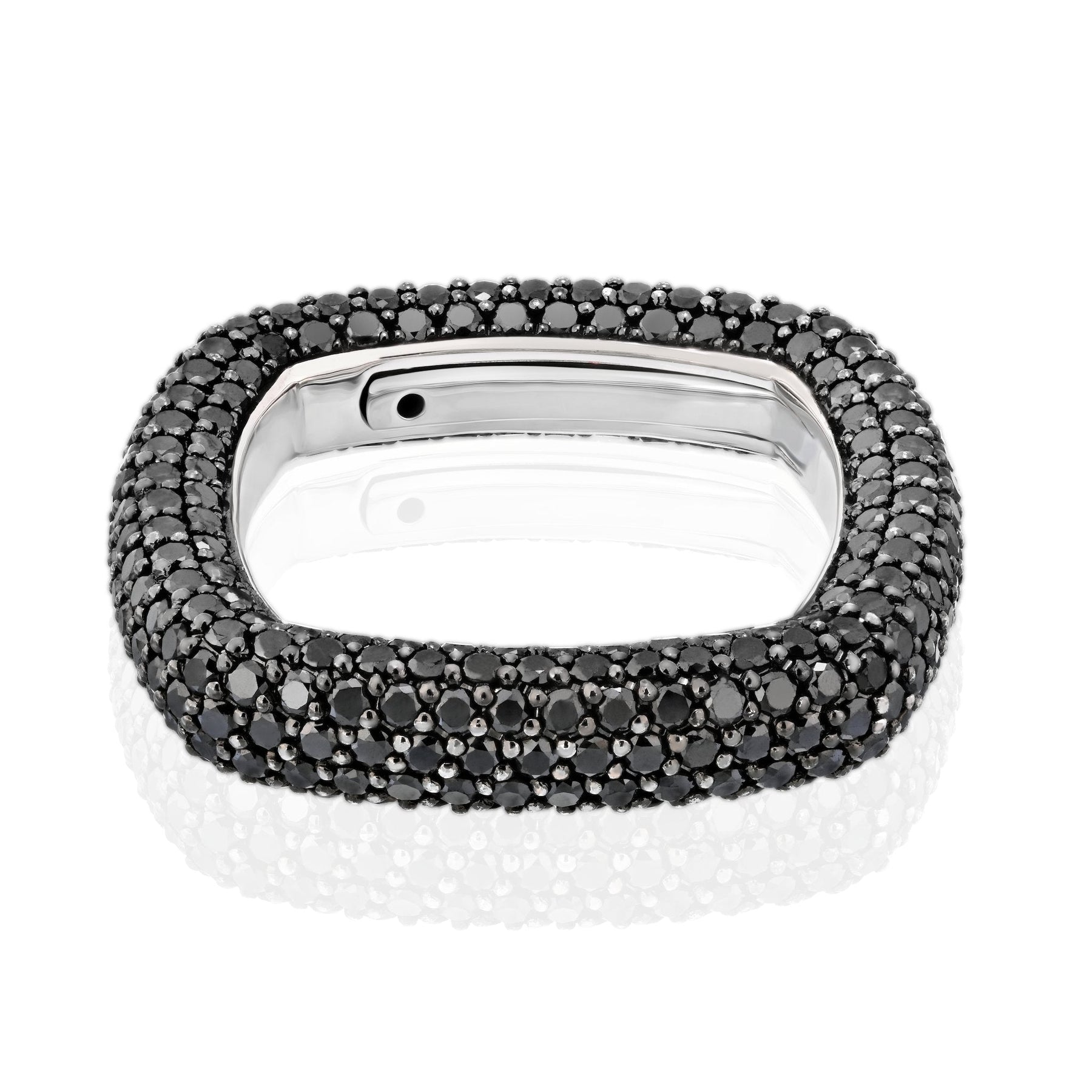 "Be Square" Elegant And Unusual Pavè Ring-Stackable