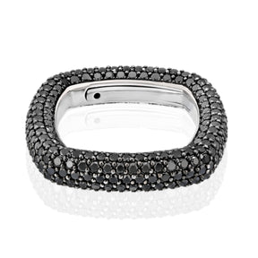 "Be Square" Elegant And Unusual Pavè Ring-Stackable