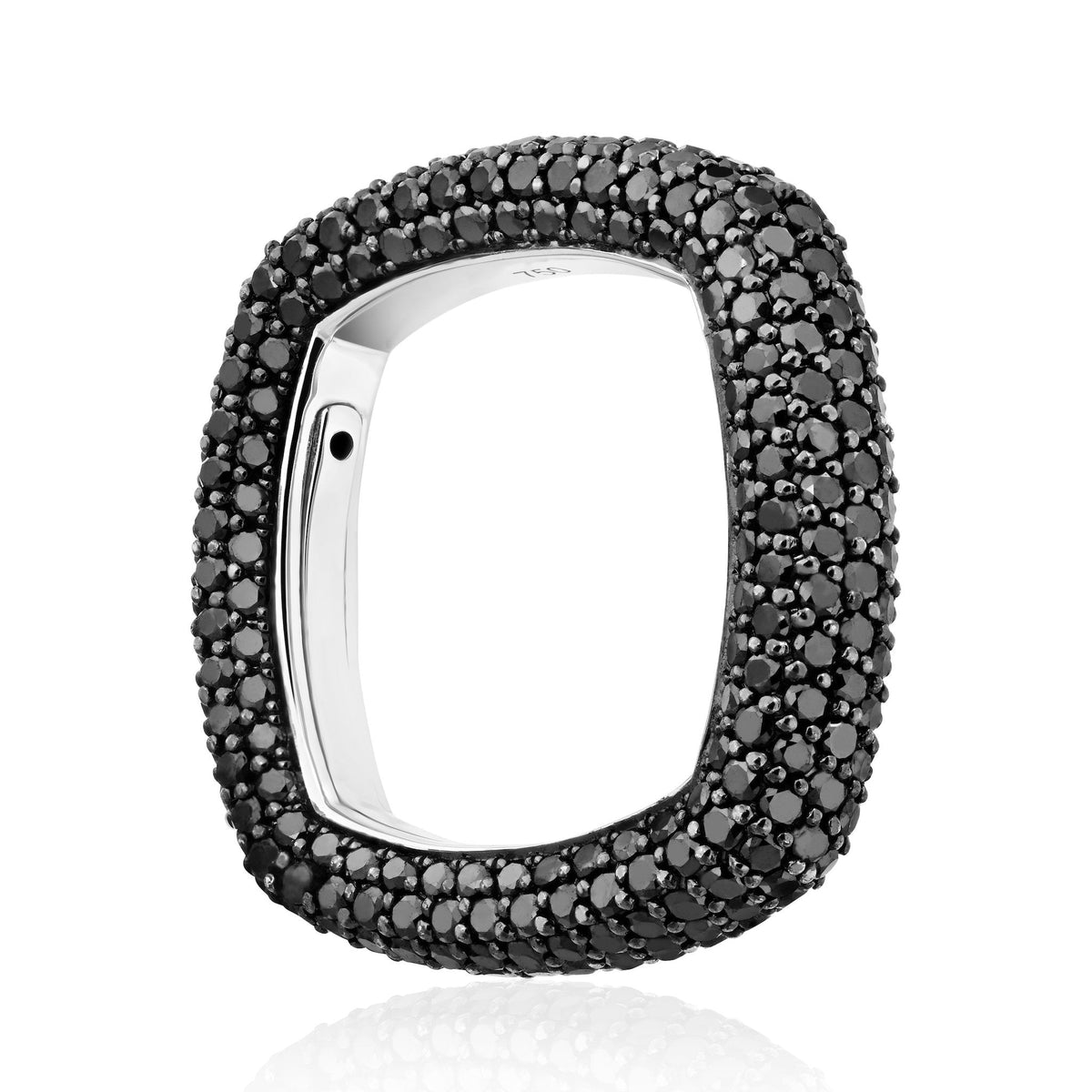 "Be Square" Elegant And Unusual Pavè Ring-Stackable