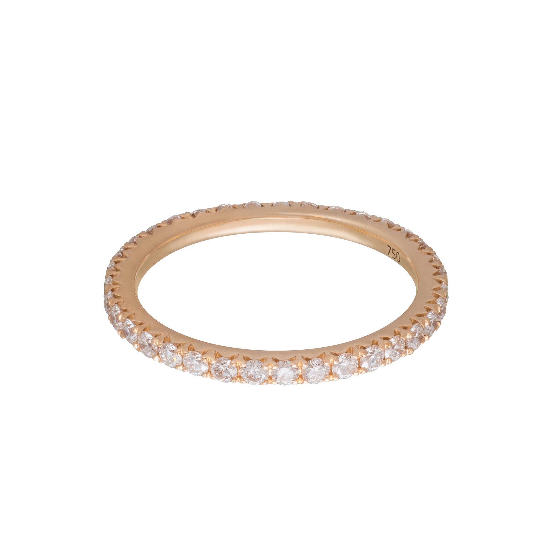 Thin All Around Diamond Stackable Ring
