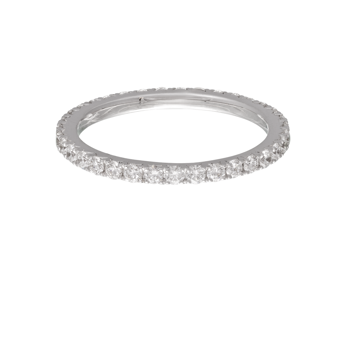 Thin All Around Diamond Stackable Ring