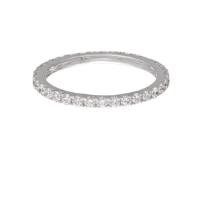 Thin All Around Diamond Stackable Ring