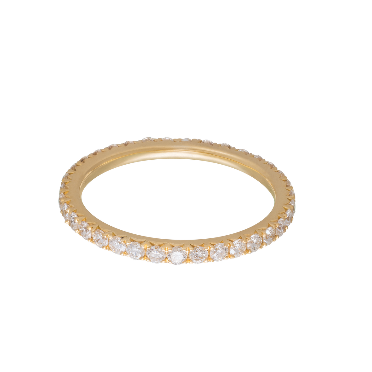 Thin All Around Diamond Stackable Ring