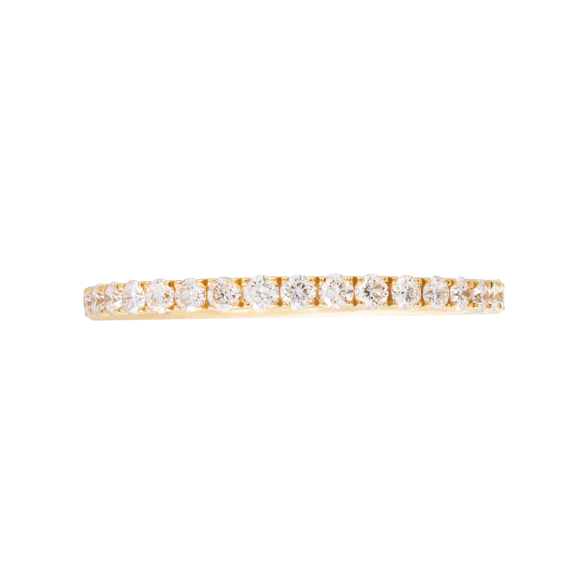 Thin All Around Diamond Stackable Ring