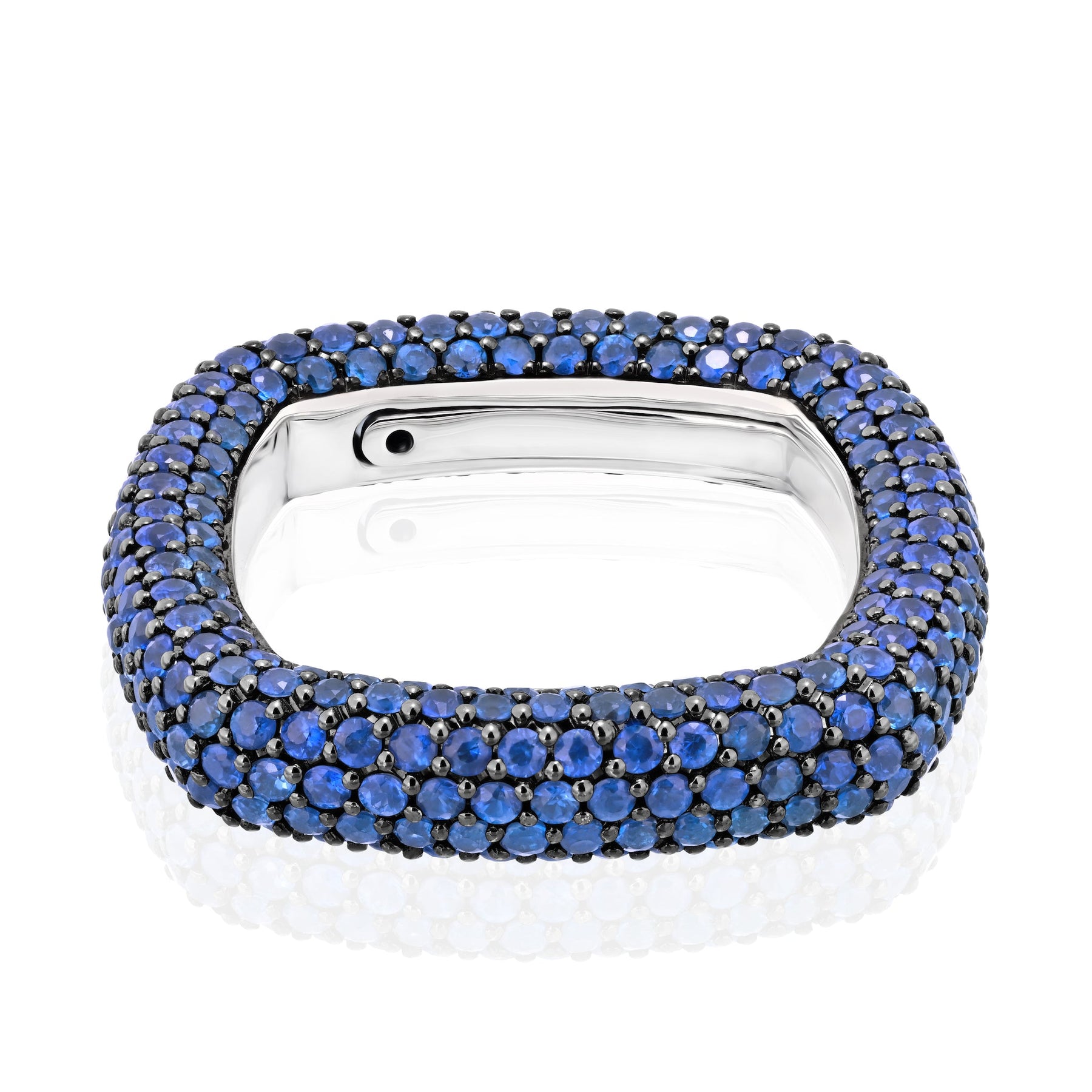 "Be Square" Elegant And Unusual Pavè Ring-Stackable