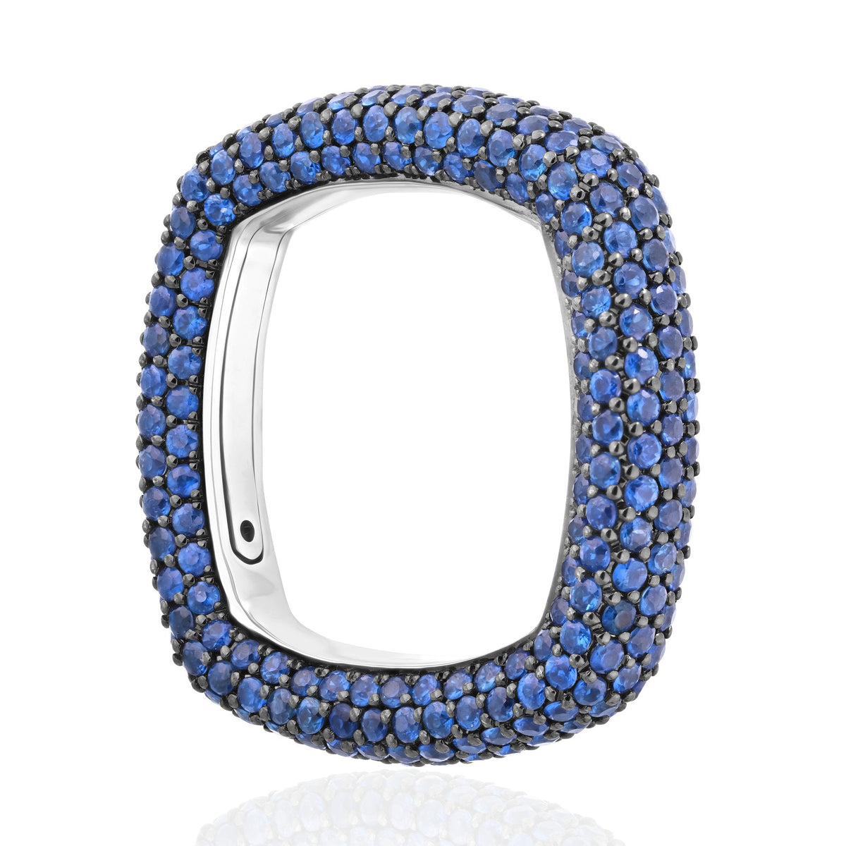 "Be Square" Elegant And Unusual Pavè Ring-Stackable