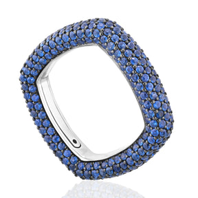 "Be Square" Elegant And Unusual Pavè Ring-Stackable