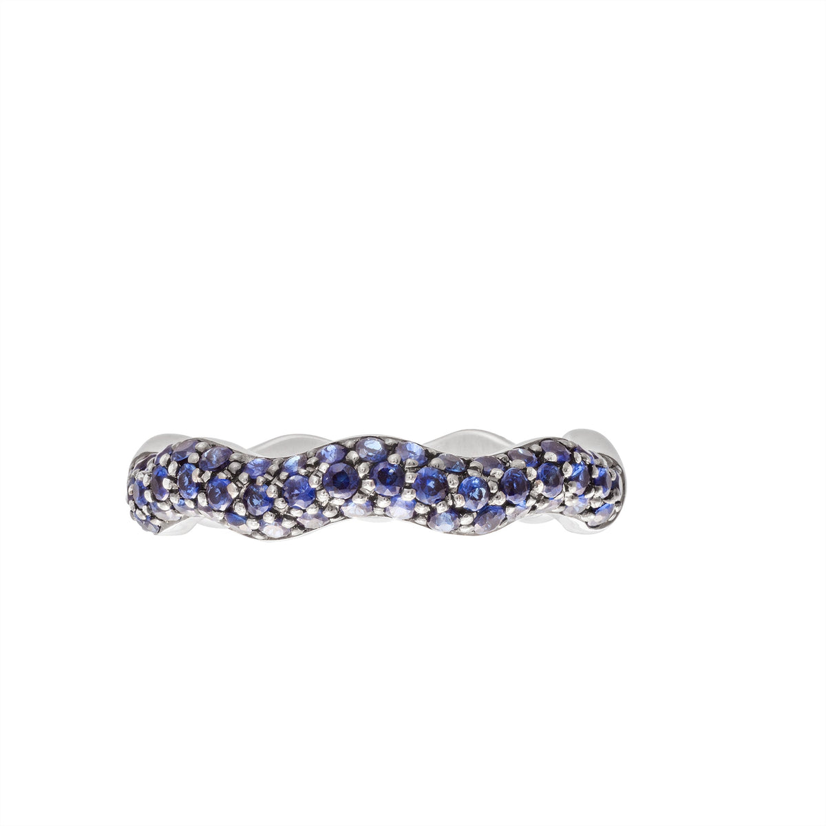 Wavy Stackable Half The Way Ring