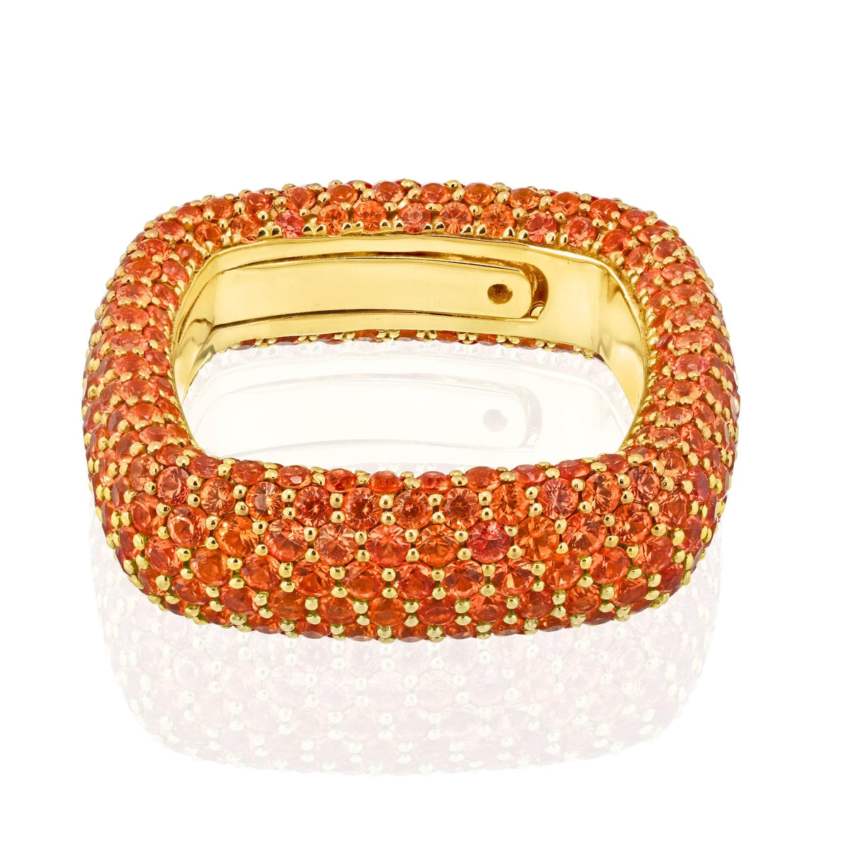 "Be Square" Medium Pavè Ring