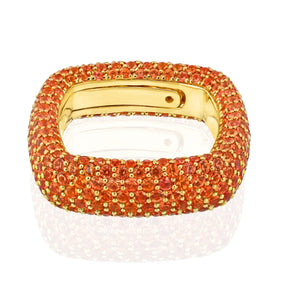 "Be Square" Medium Pavè Ring