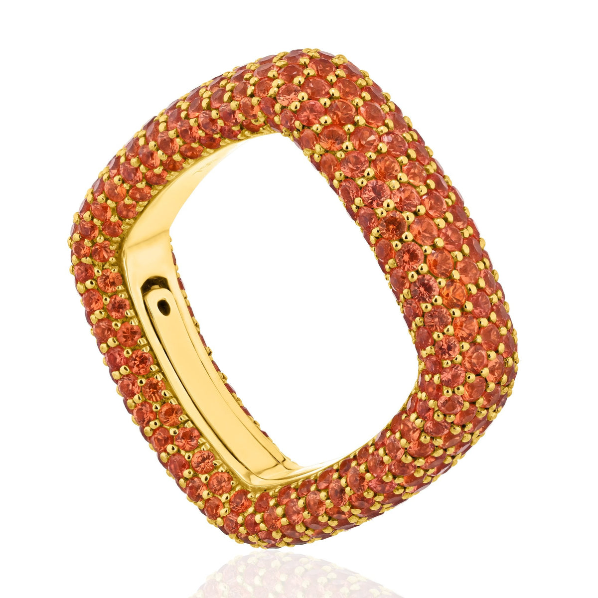 "Be Square" Medium Pavè Ring