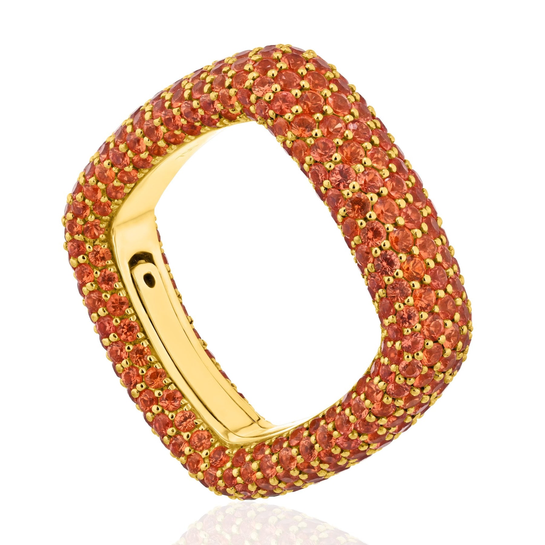 "Be Square" Medium Pavè Ring