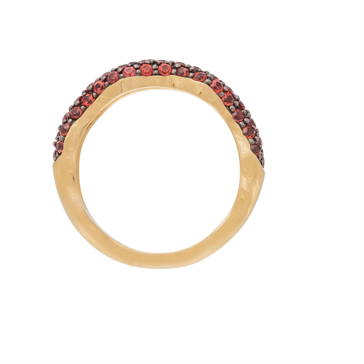 Wavy Stackable Half The Way Ring