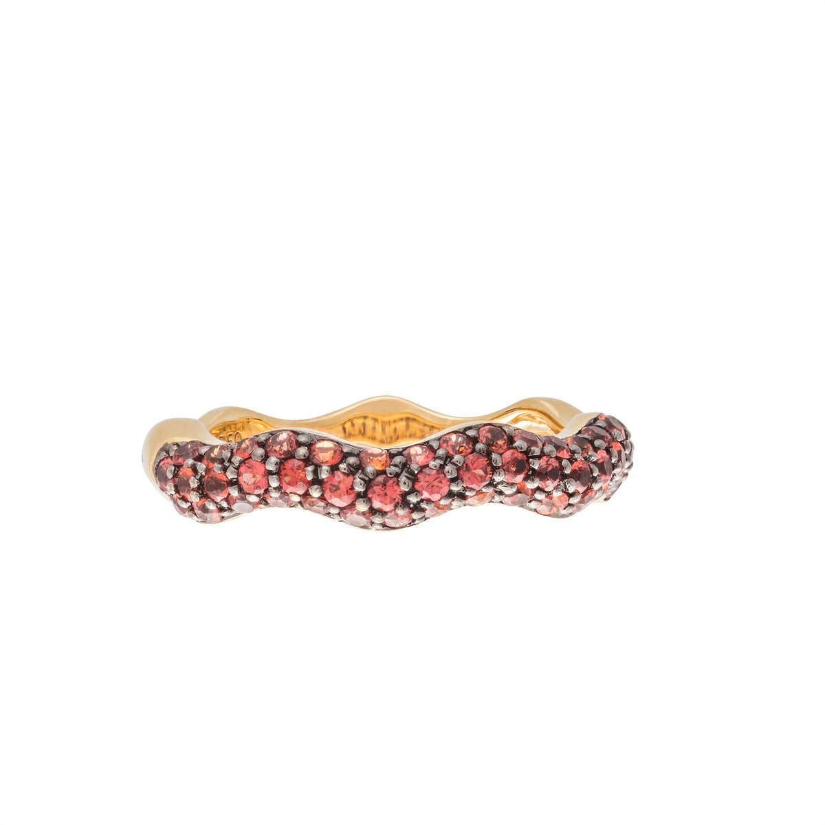 Wavy Stackable Half The Way Ring