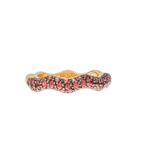 Wavy Stackable Half The Way Ring