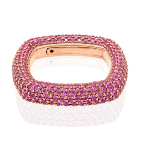 "Be Square" Elegant And Unusual Pavè Ring-Stackable