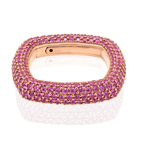 "Be Square" Elegant And Unusual Pavè Ring-Stackable