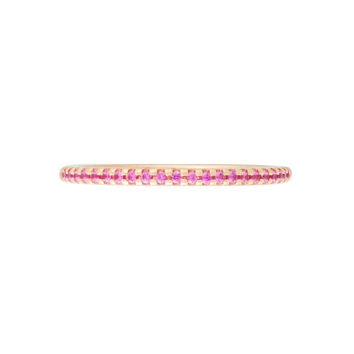 Thin Half The Way Stackable Color Ring