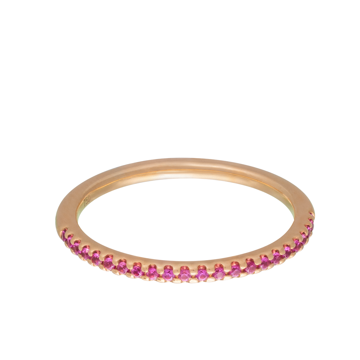 Thin Half The Way Stackable Color Ring